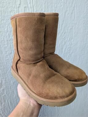 UGG 5251 Suede Shearling Brown Chestnut Boots Women's Boots Size 5